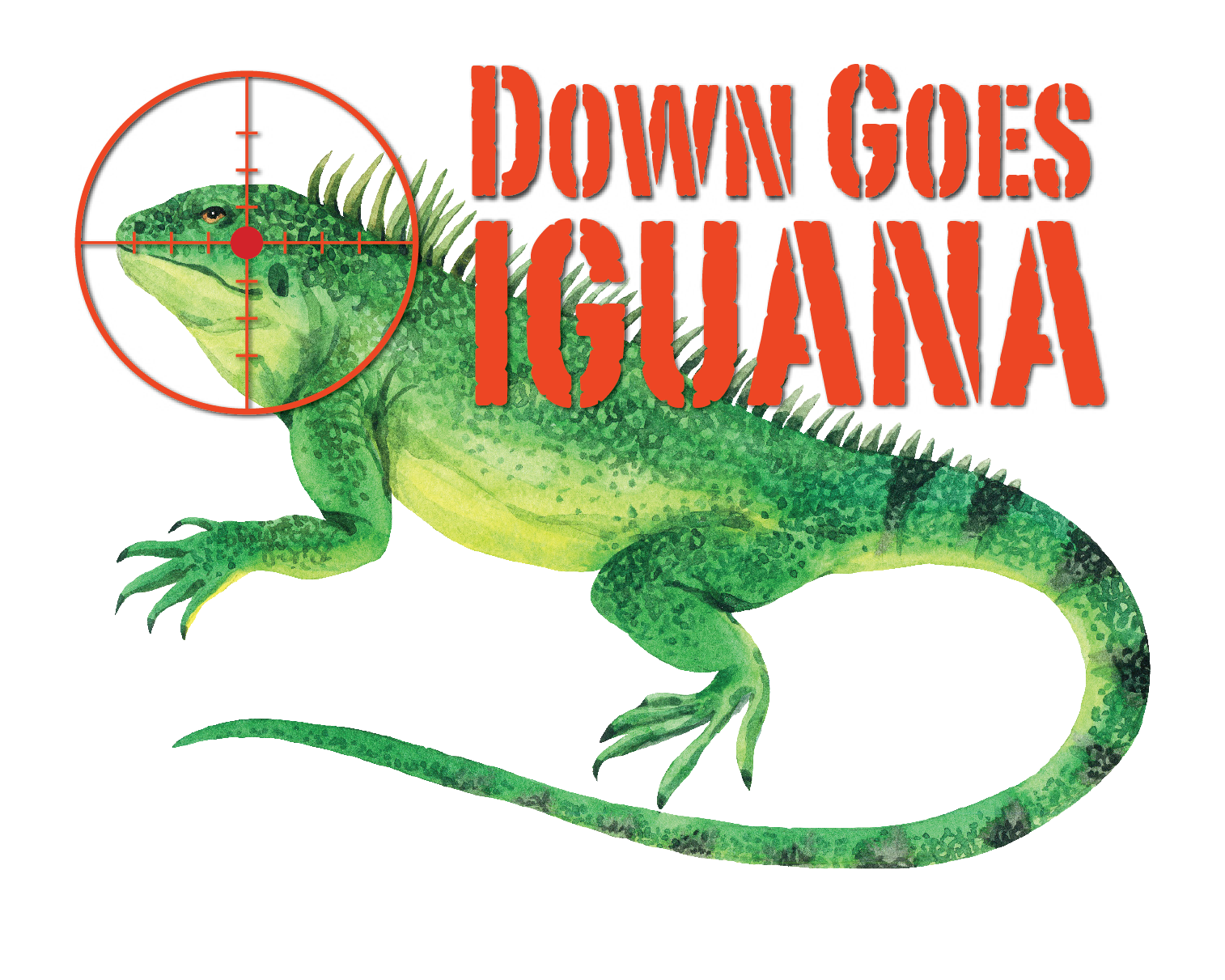 Down Goes Iguana Logo